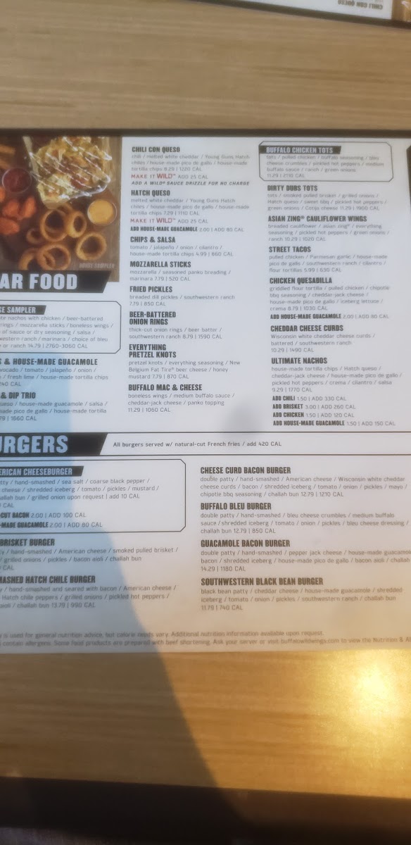 Buffalo Wild Wings Menu-3